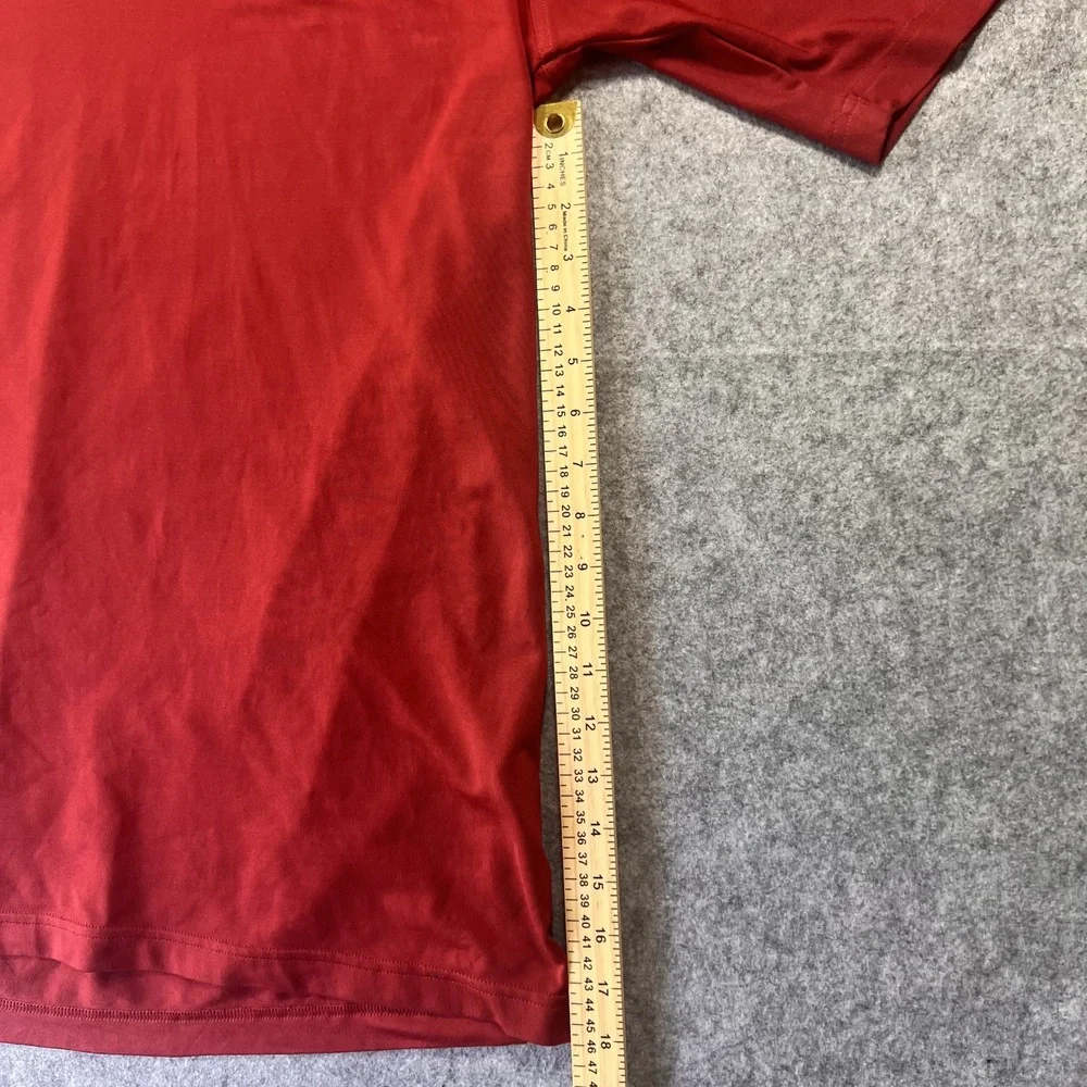Adidas Climalite Quarter-Zip Pullover XL Red Three Stripe Athletic